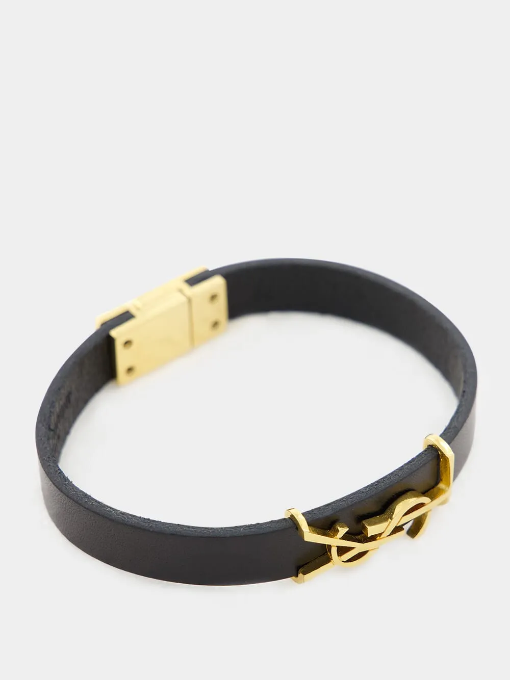 Cassandre Gold Leather Bracelet sold by Fashion Clinic product image thumbnail 3