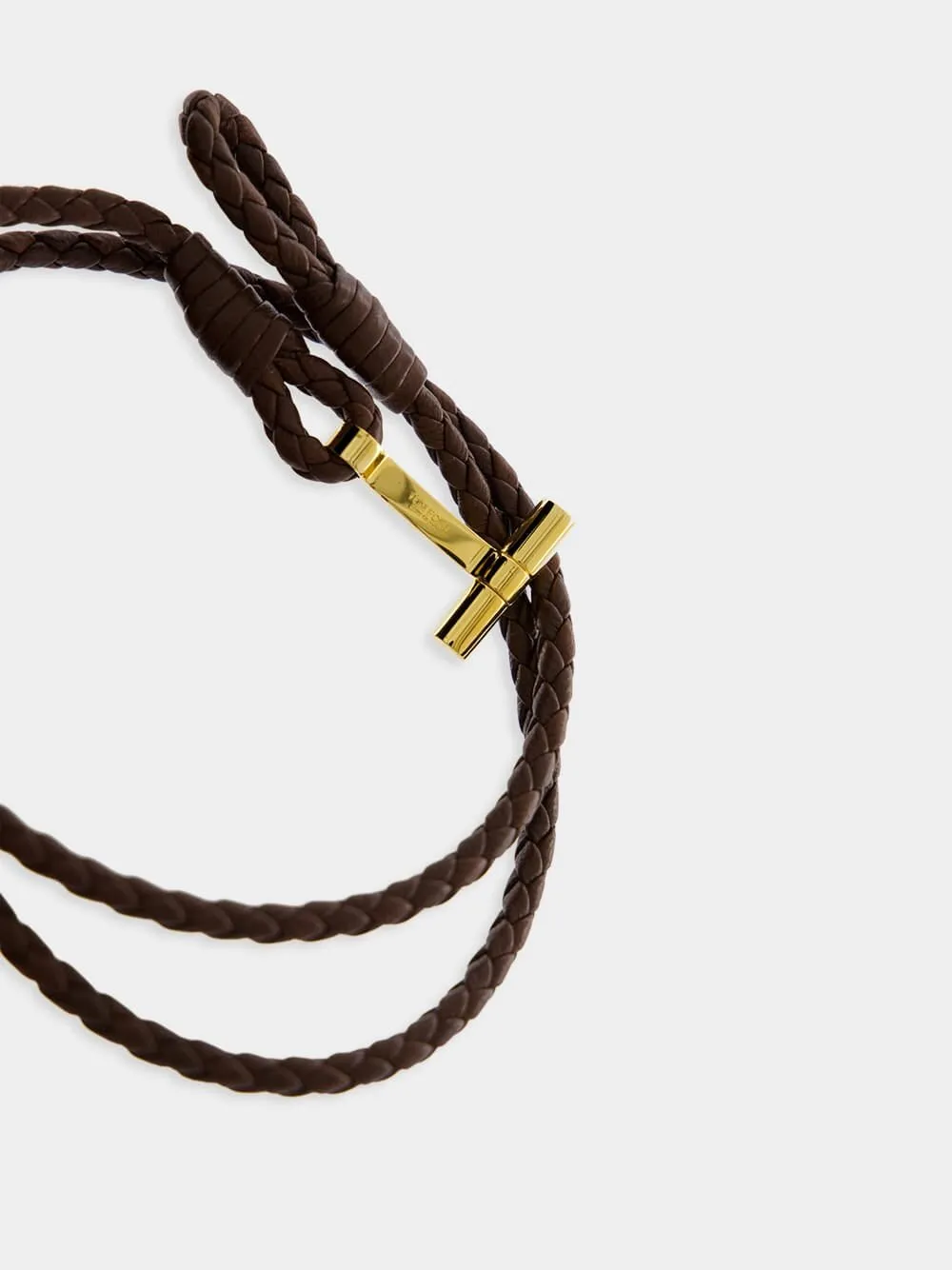 T-Charm Woven Brown Bracelet sold by Fashion Clinic product image thumbnail 3