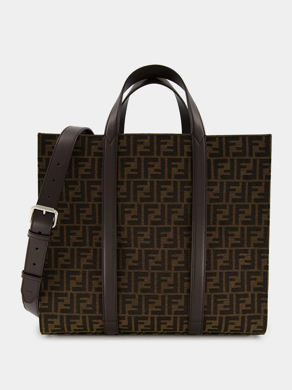 FF Jacquard Fabric Shopper Bag sold by Fashion Clinic product image thumbnail 2