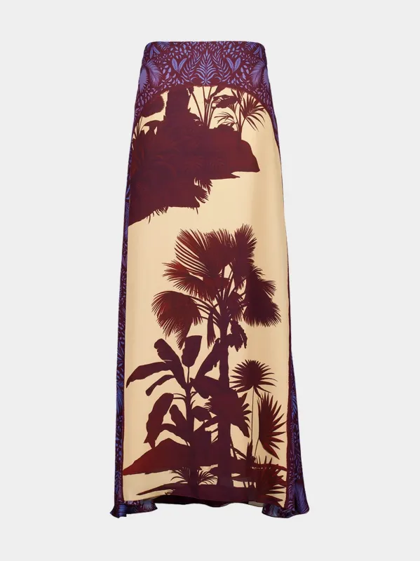 Nuevos Territorios Silk Maxi Skirt made by Johanna Ortiz