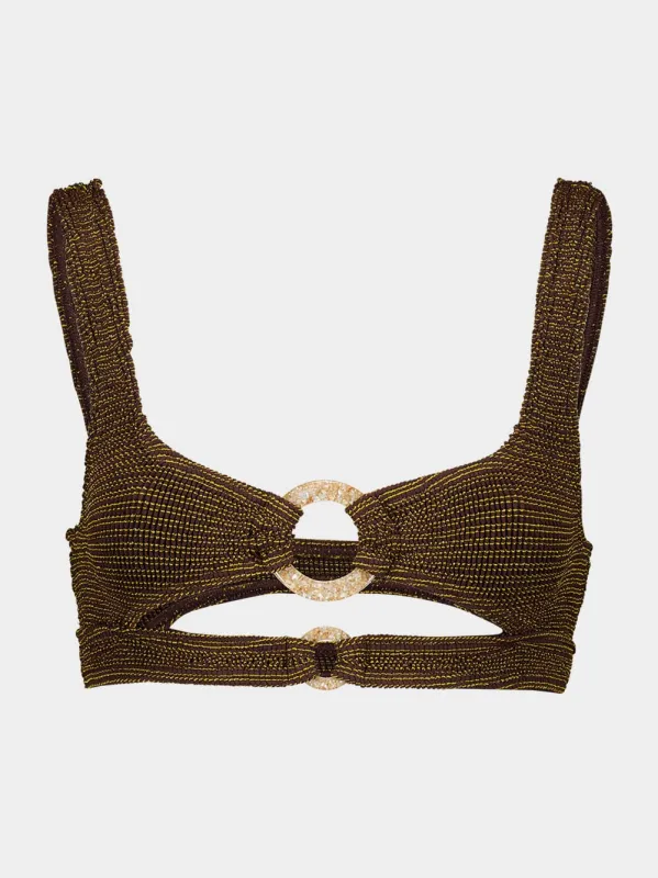 Cocoa Ring Sasha Bikini Top made by Bond-Eye