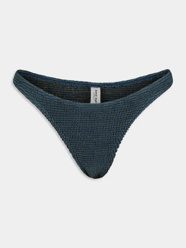 Bottle Green Vista Hipster Bikini Bottom made by Bond-Eye