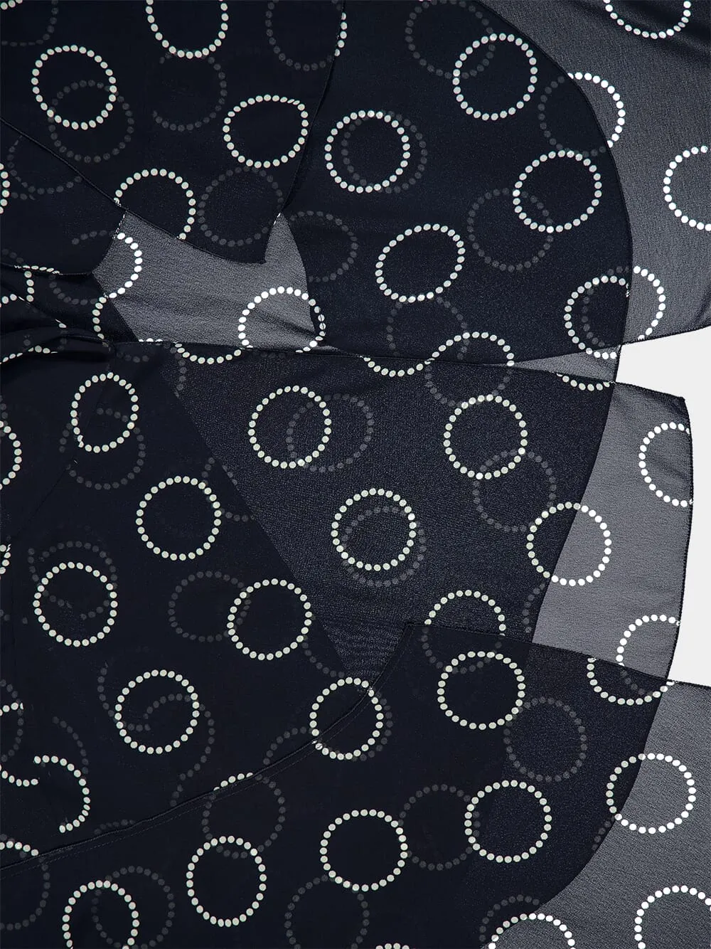 Dots Print Silk Cape sold by Fashion Clinic product image thumbnail 5