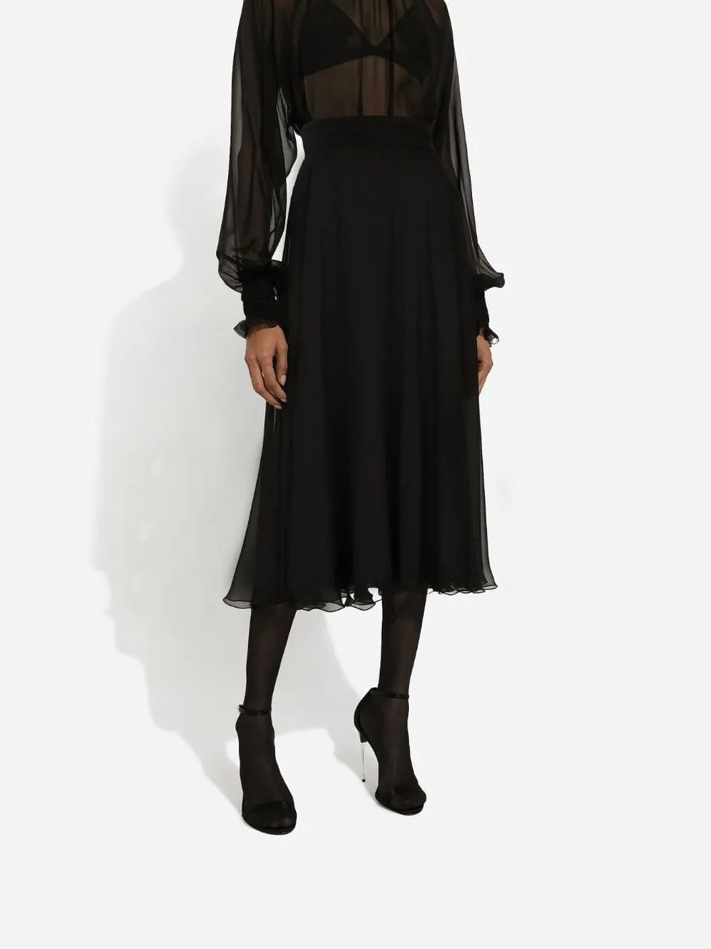 Chiffon Midi Skirt sold by Fashion Clinic product image thumbnail 5