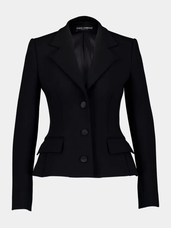 Dolce Single-Breasted Wool Jacket sold by Fashion Clinic