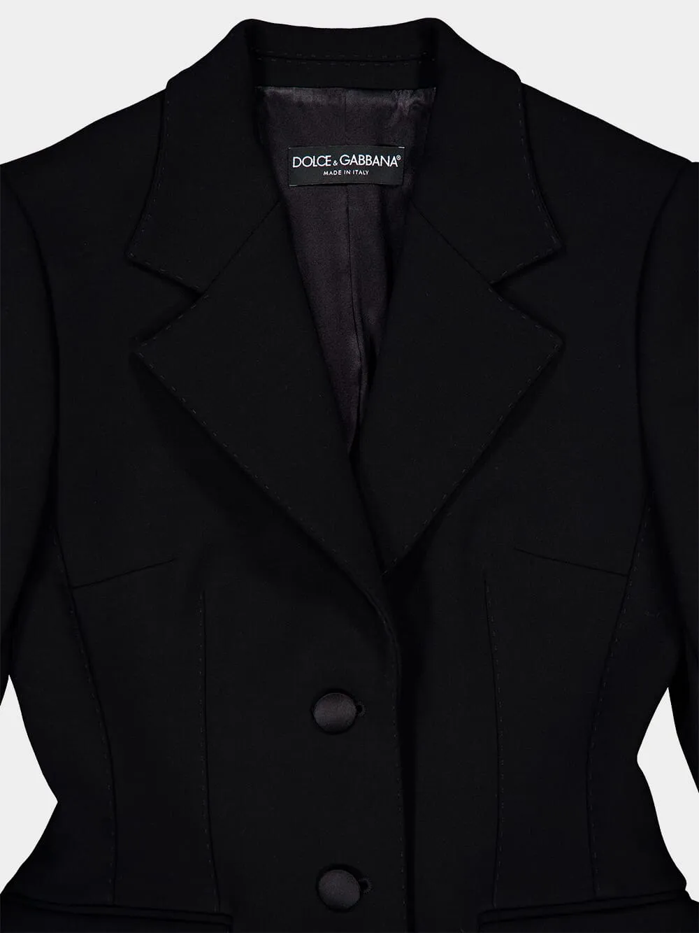 Dolce Single-Breasted Wool Jacket sold by Fashion Clinic product image thumbnail 5