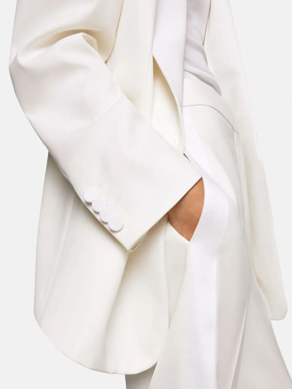Shawl Lapels Wool Blazer sold by Fashion Clinic product image thumbnail 5