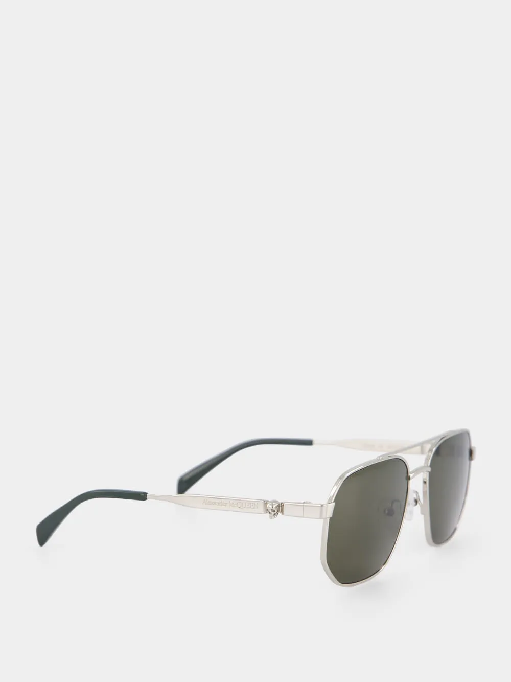 Green Floating Skull Metal Caravan Sunglasses sold by Fashion Clinic product image thumbnail 2
