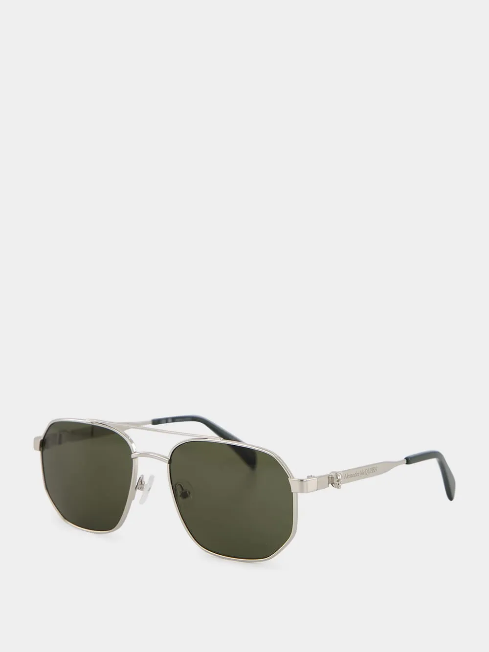 Green Floating Skull Metal Caravan Sunglasses sold by Fashion Clinic product image thumbnail 3