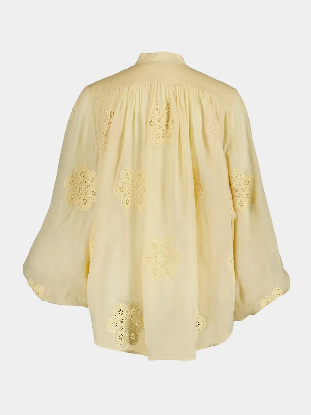 Acadian Sand Embroidered Blouse sold by Fashion Clinic product image thumbnail 3