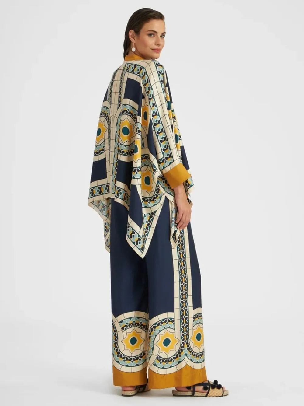 Mudejar Placée Silk Twill Palazzos sold by Fashion Clinic product image thumbnail 4