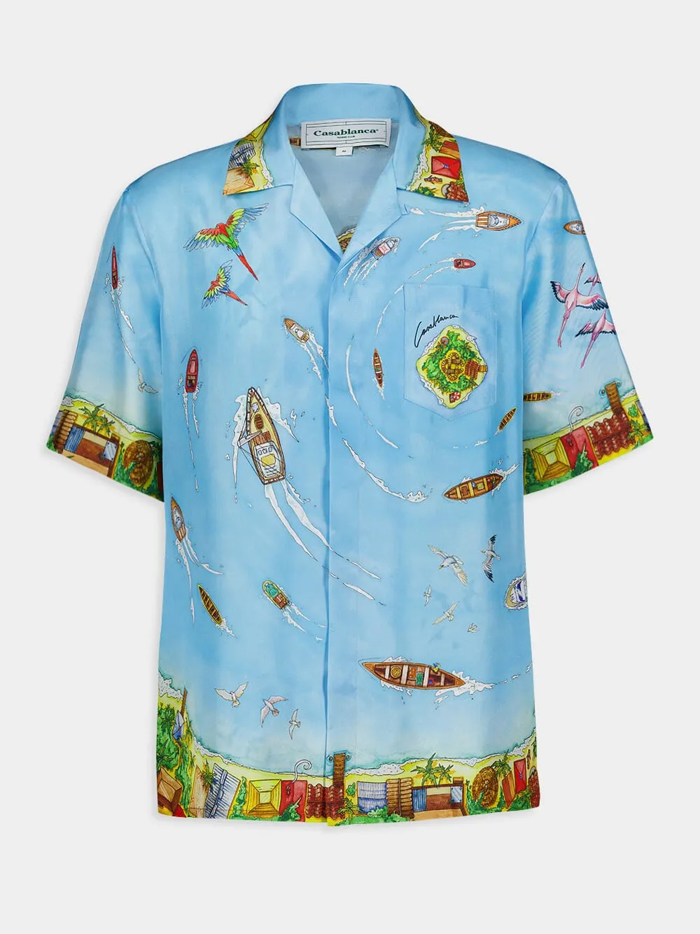 Maison Sur Piloti Silk Shirt sold by Fashion Clinic product image thumbnail 2