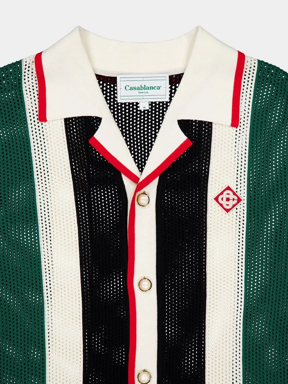 Striped Knitted Mesh Shirt sold by Fashion Clinic product image thumbnail 5