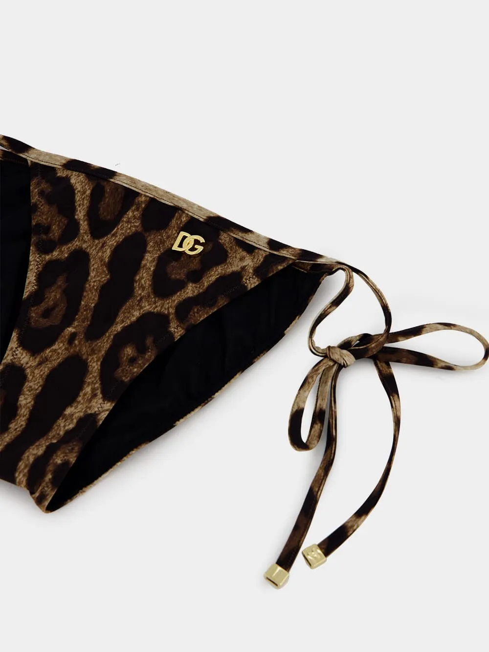 Leopard-Print String Bikini Bottoms sold by Fashion Clinic product image thumbnail 3