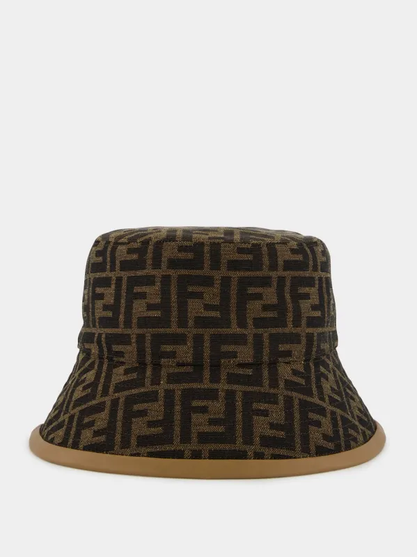 Jacquard Fabric Bucket Hat made by Fendi