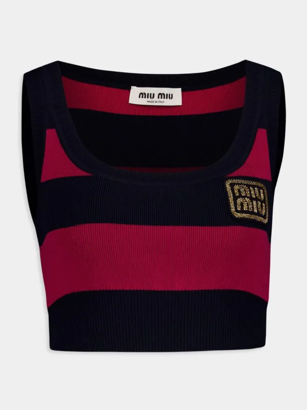 Cropped Knit Top made by Miu Miu