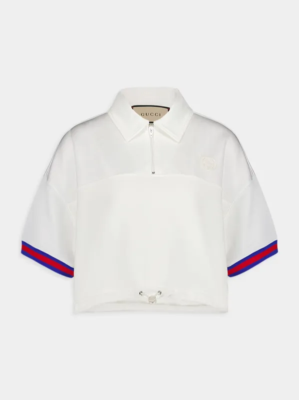 Retro Trimmed Polo Shirt made by Gucci