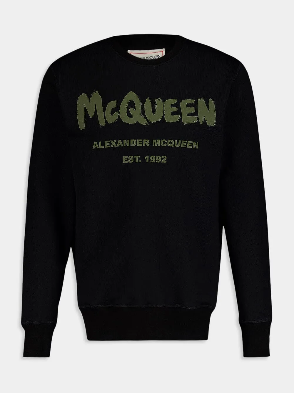 Graffiti Logo Print Black Sweatshirt sold by Fashion Clinic