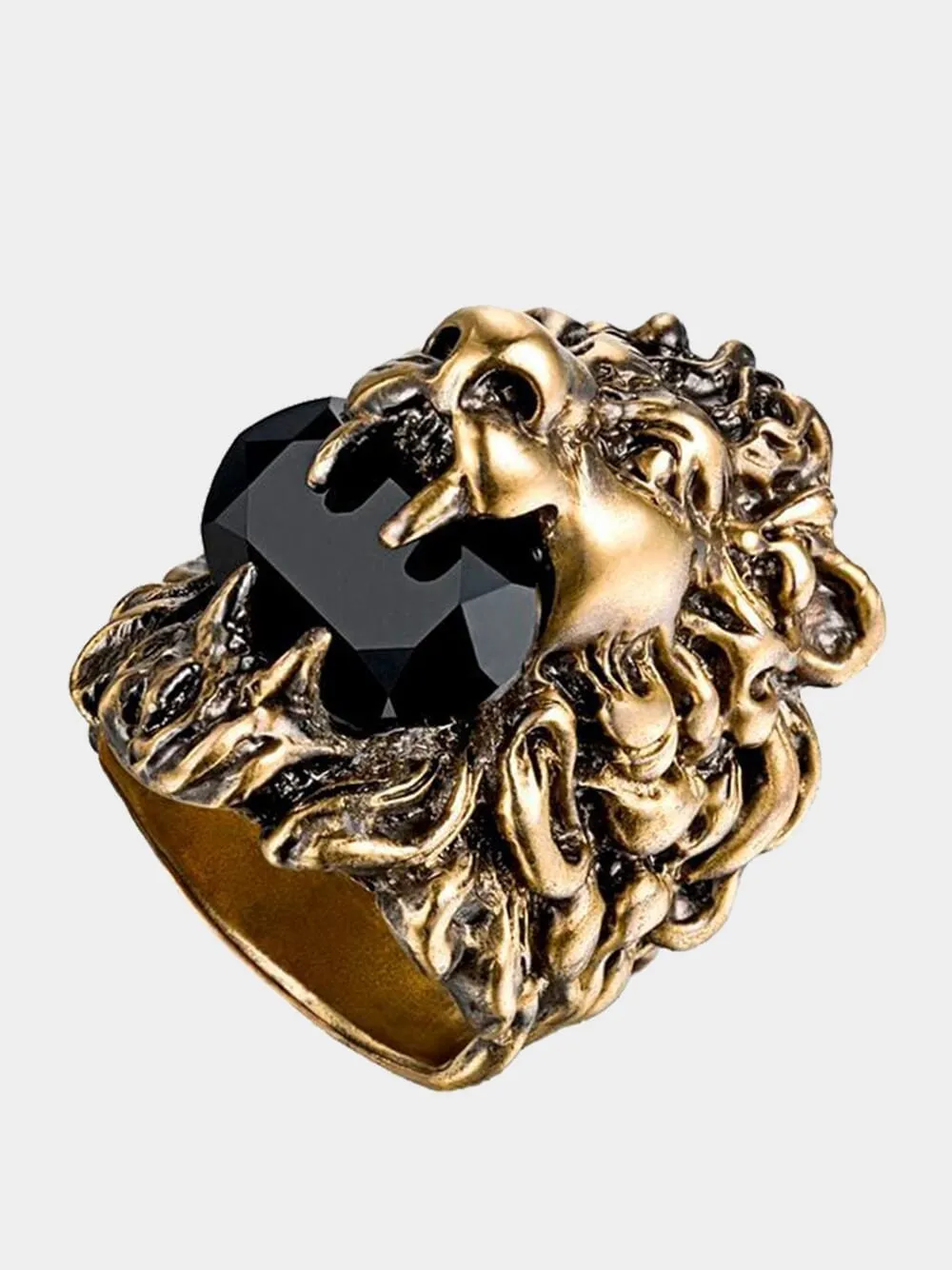 Lion Head Ring sold by Fashion Clinic