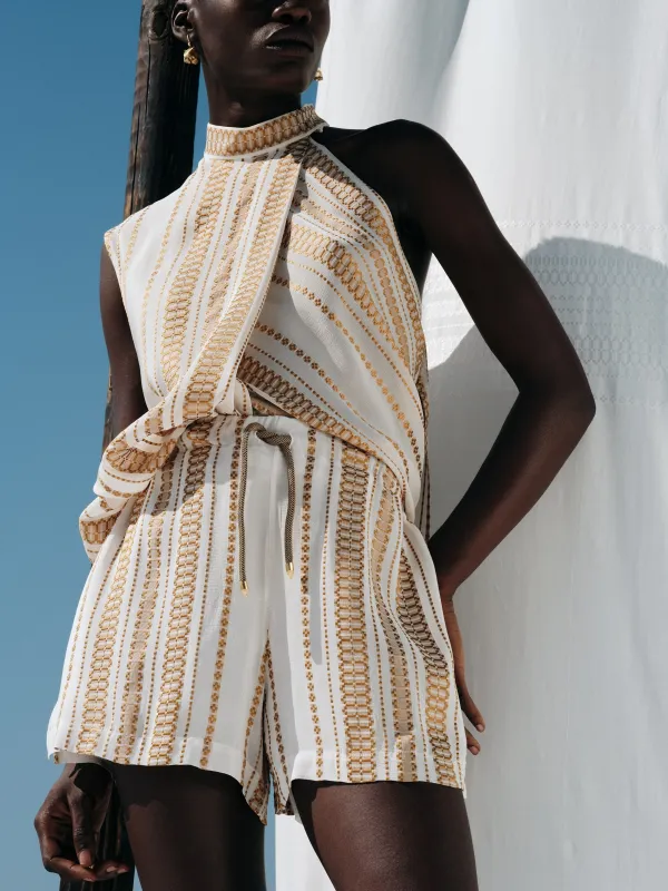 Aelo Silk Shorts sold by Fashion Clinic