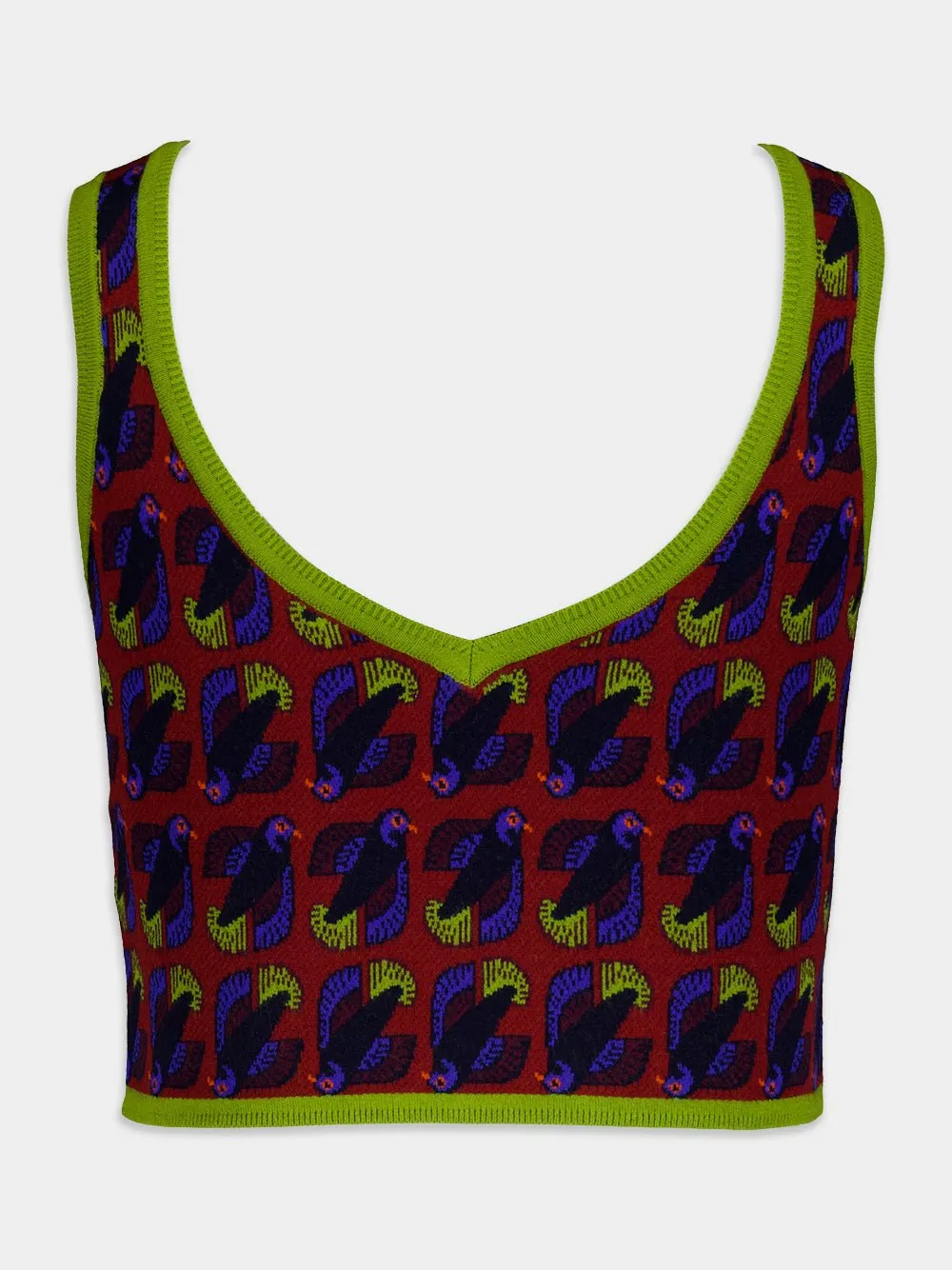 Leandra Jacquard Cropped Top sold by Fashion Clinic product image thumbnail 4