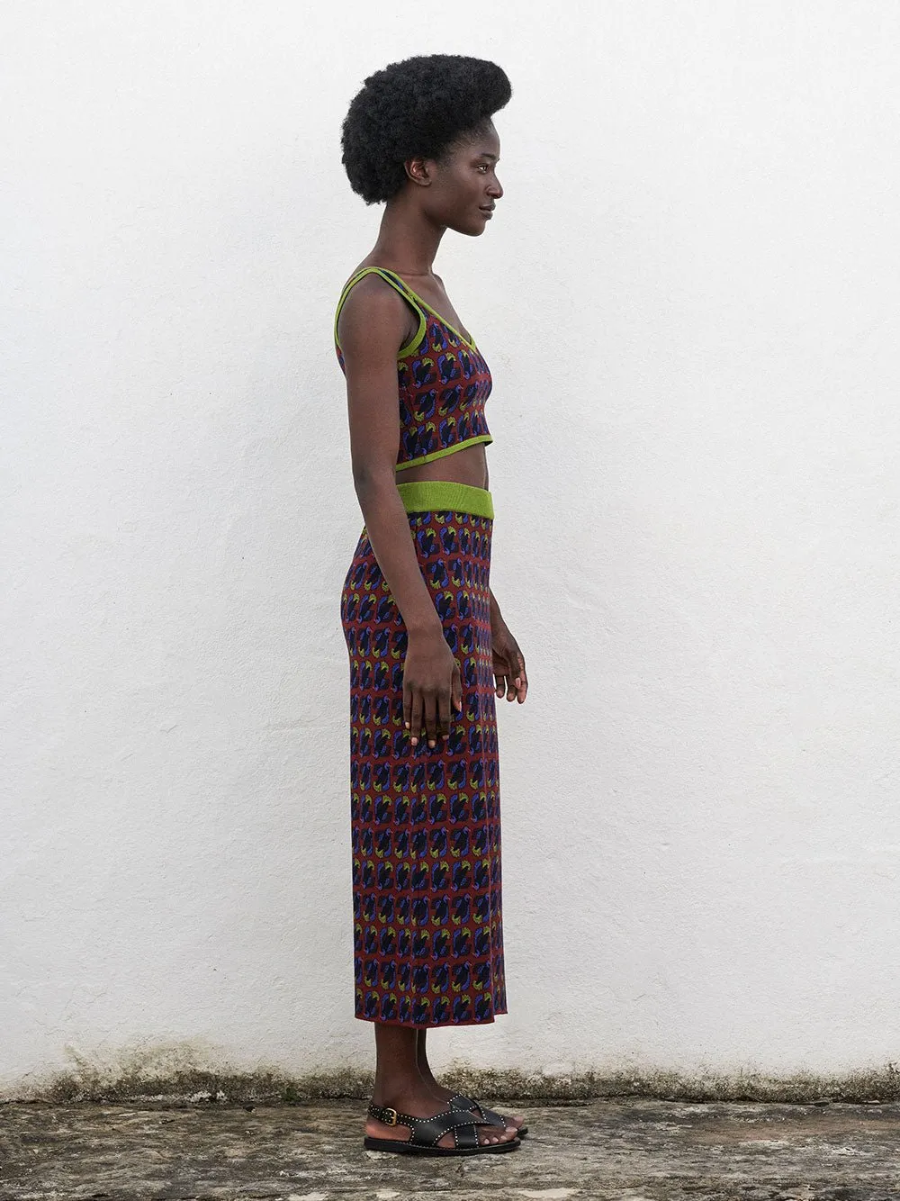 Leandra Jacquard Cropped Top sold by Fashion Clinic product image thumbnail 5