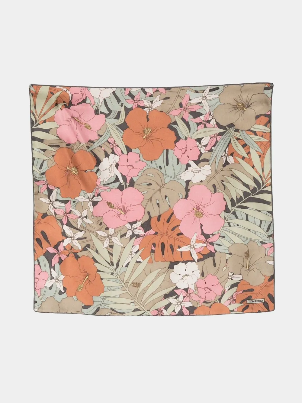 Hibiscus Pocket Square sold by Fashion Clinic