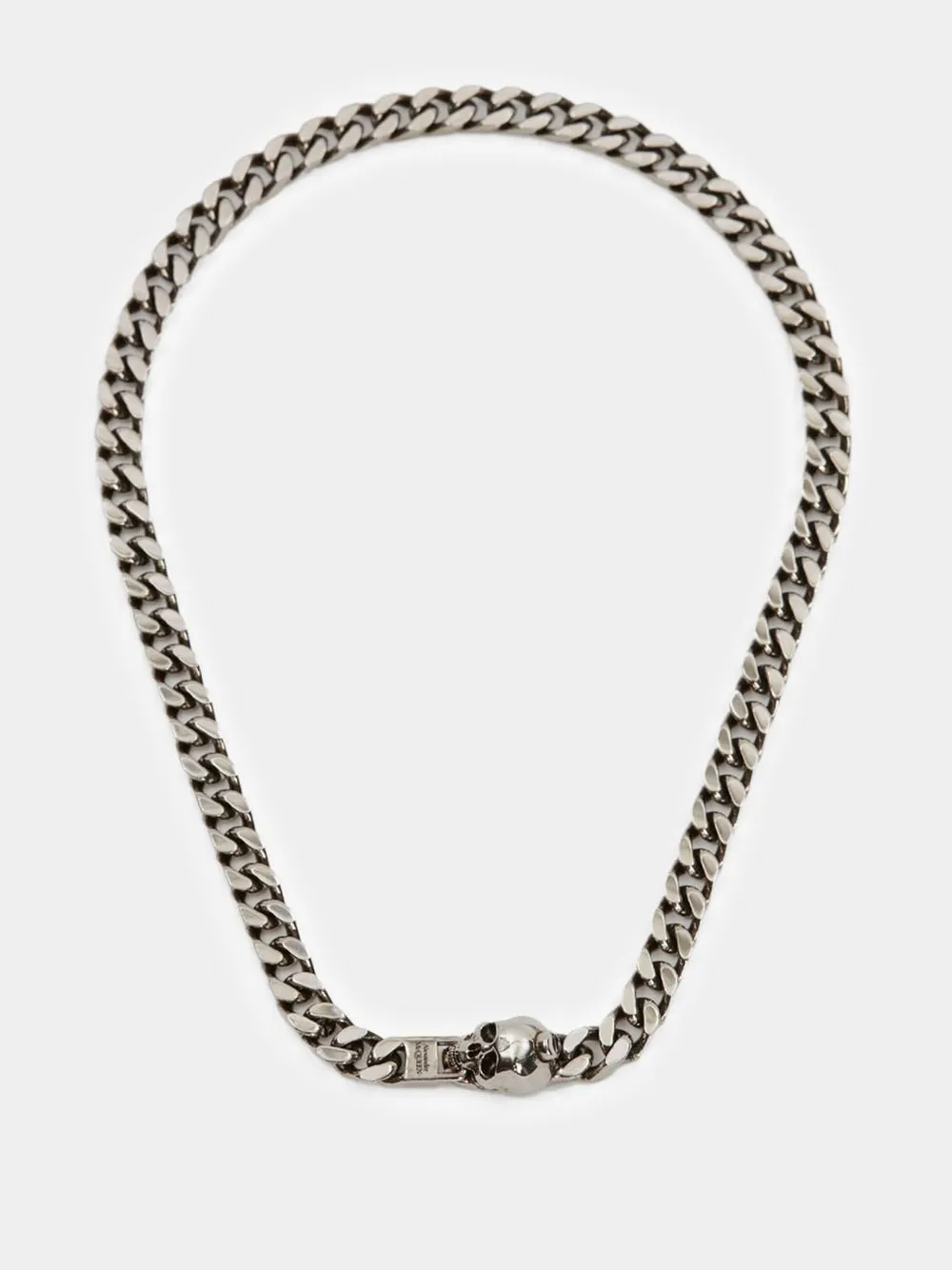 Skull Silver Chain Necklace sold by Fashion Clinic