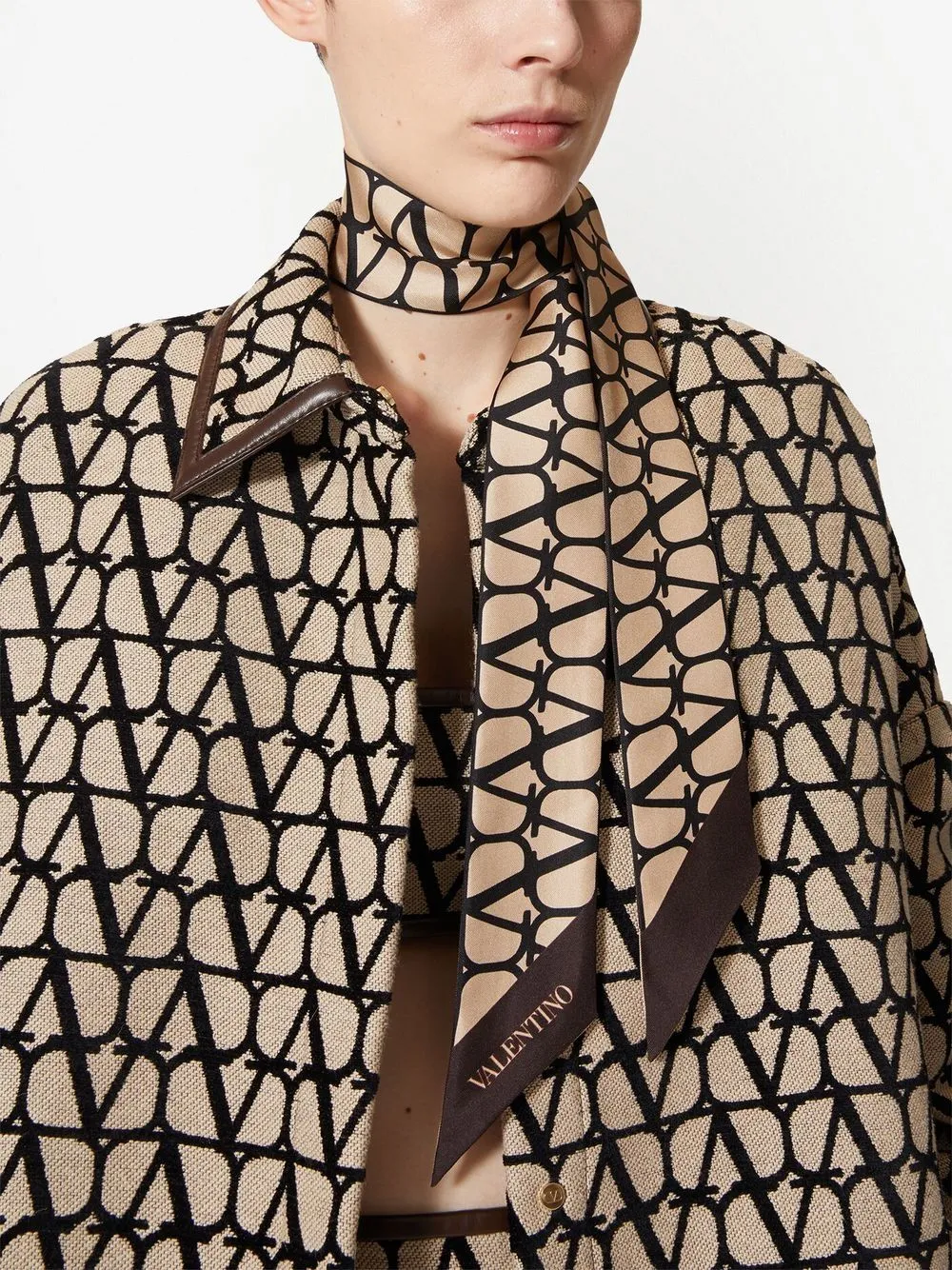 VLogo Signature Scarf sold by Fashion Clinic product image thumbnail 2