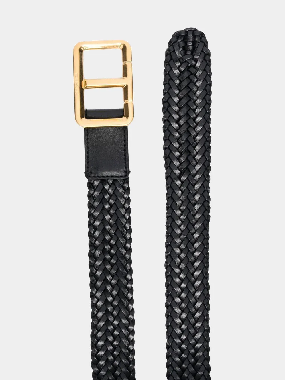 Woven Leather Belt sold by Fashion Clinic product image thumbnail 2