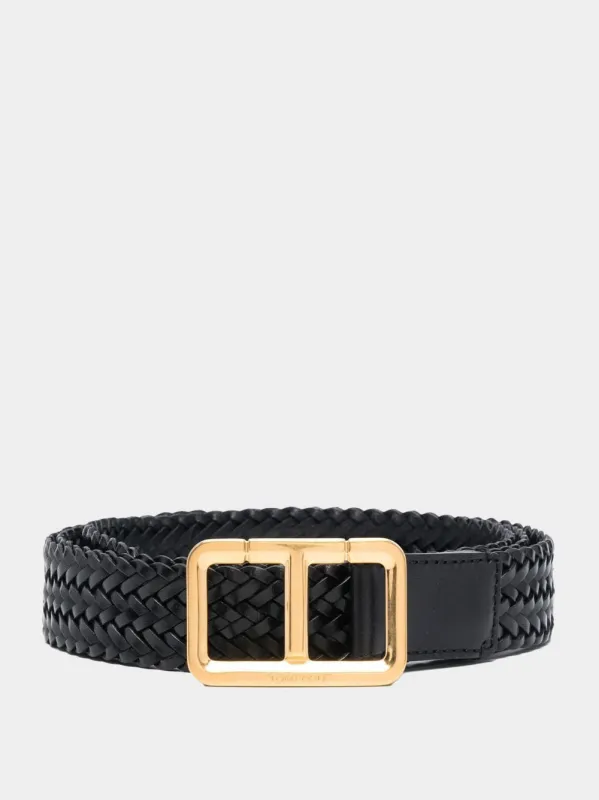 Woven Leather Belt sold by Fashion Clinic