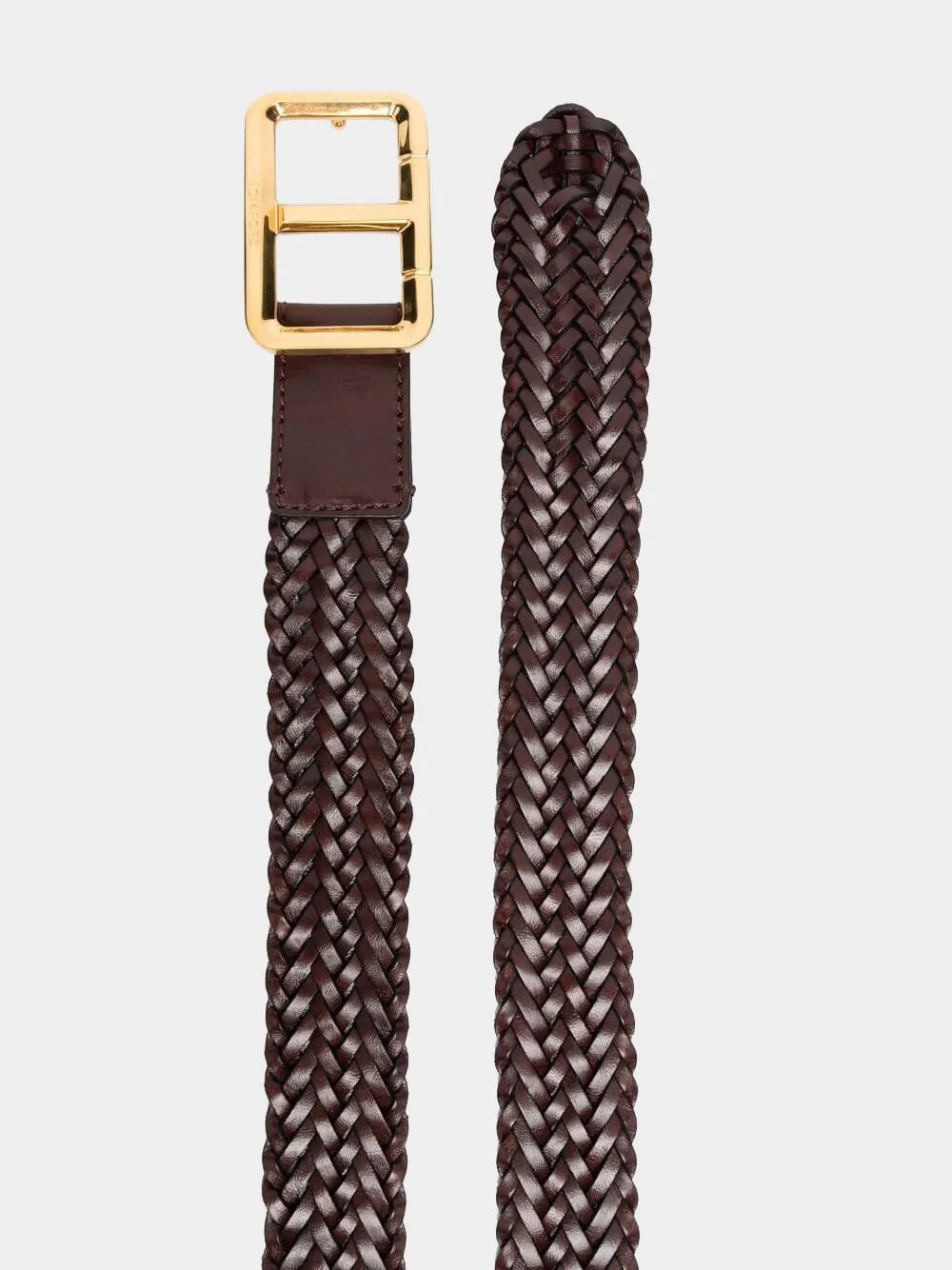Woven Leather Belt sold by Fashion Clinic product image thumbnail 2