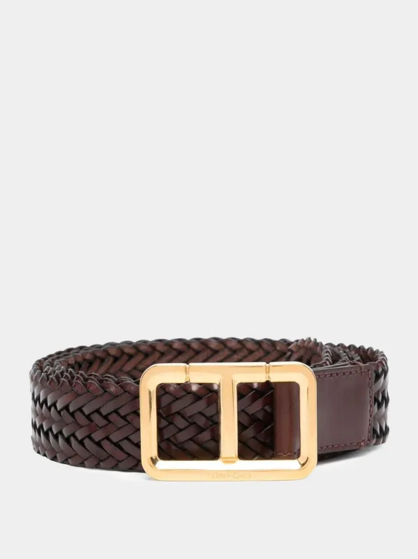 Woven Leather Belt made by Tom Ford