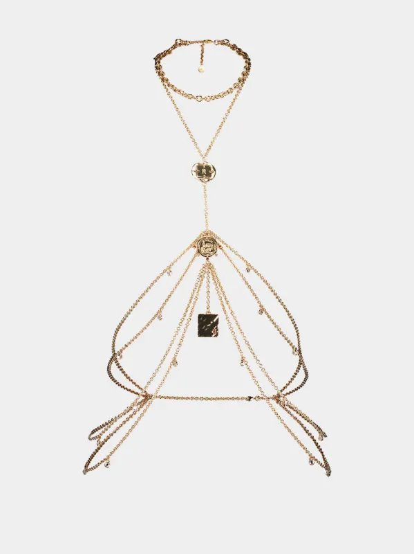 Gold Body Chain Medals made by Rabanne