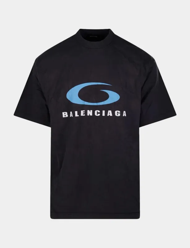 Washed Black Loop Sports Icon T-Shirt sold by Fashion Clinic