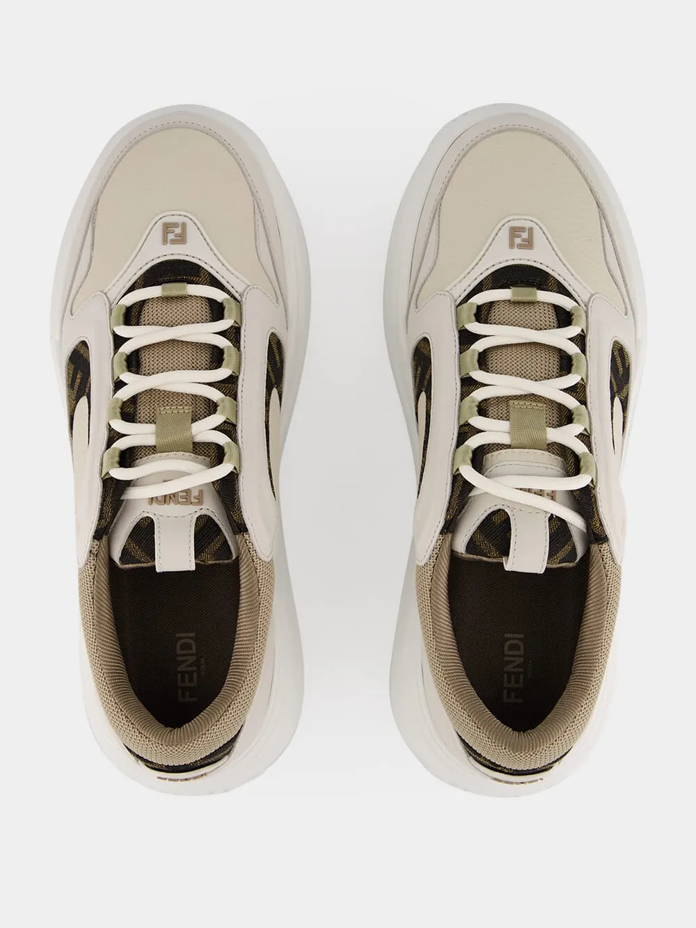 White Force Leather Low-Top Sneakers sold by Fashion Clinic product image thumbnail 4