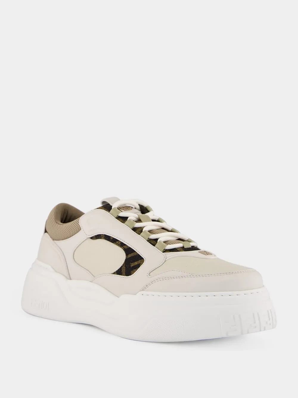White Force Leather Low-Top Sneakers sold by Fashion Clinic product image thumbnail 2