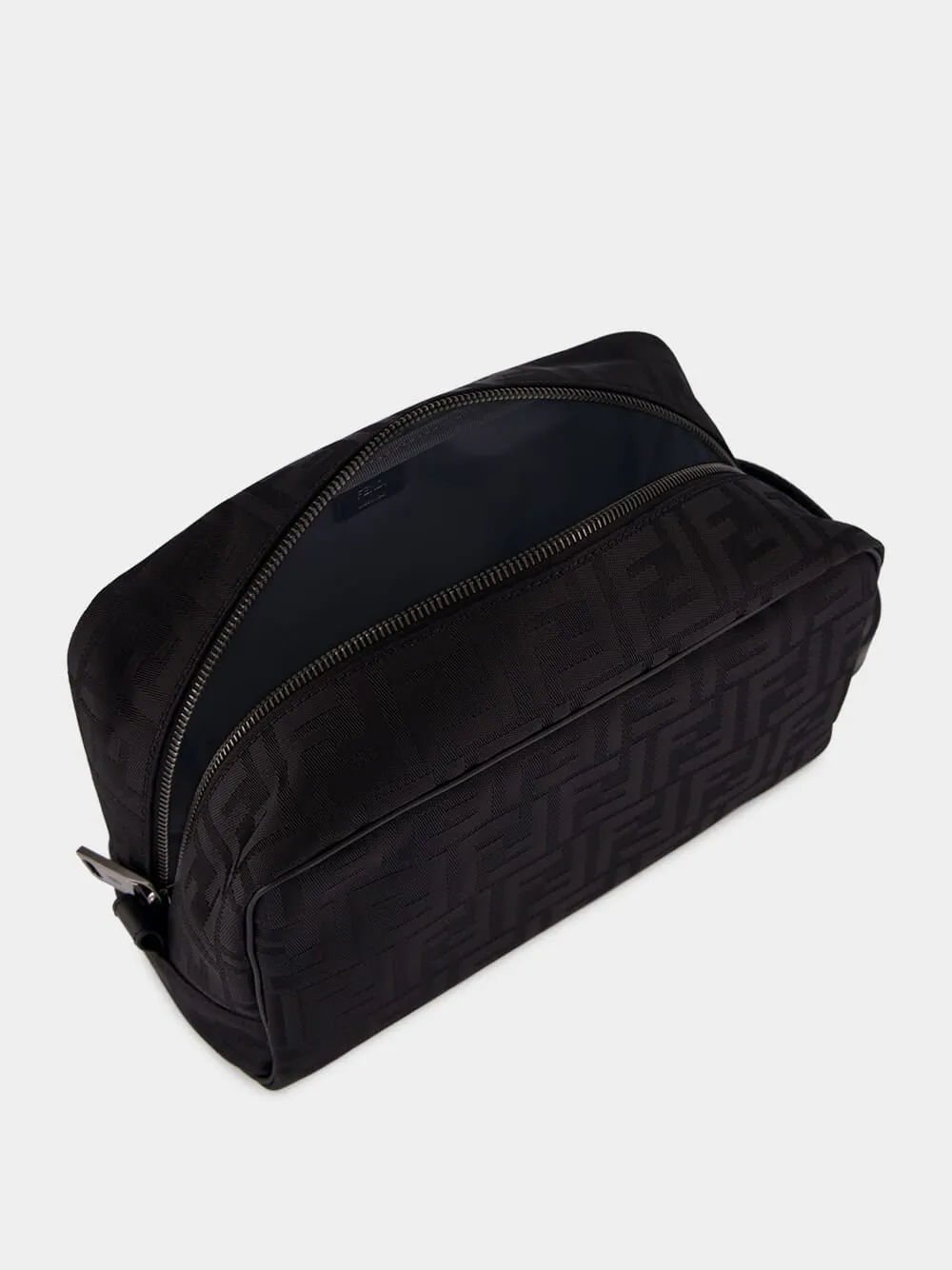 Black FF Nylon Medium Toiletry Case sold by Fashion Clinic product image thumbnail 5