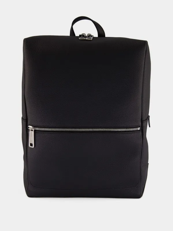 Black Lui Leather Backpack made by Fendi