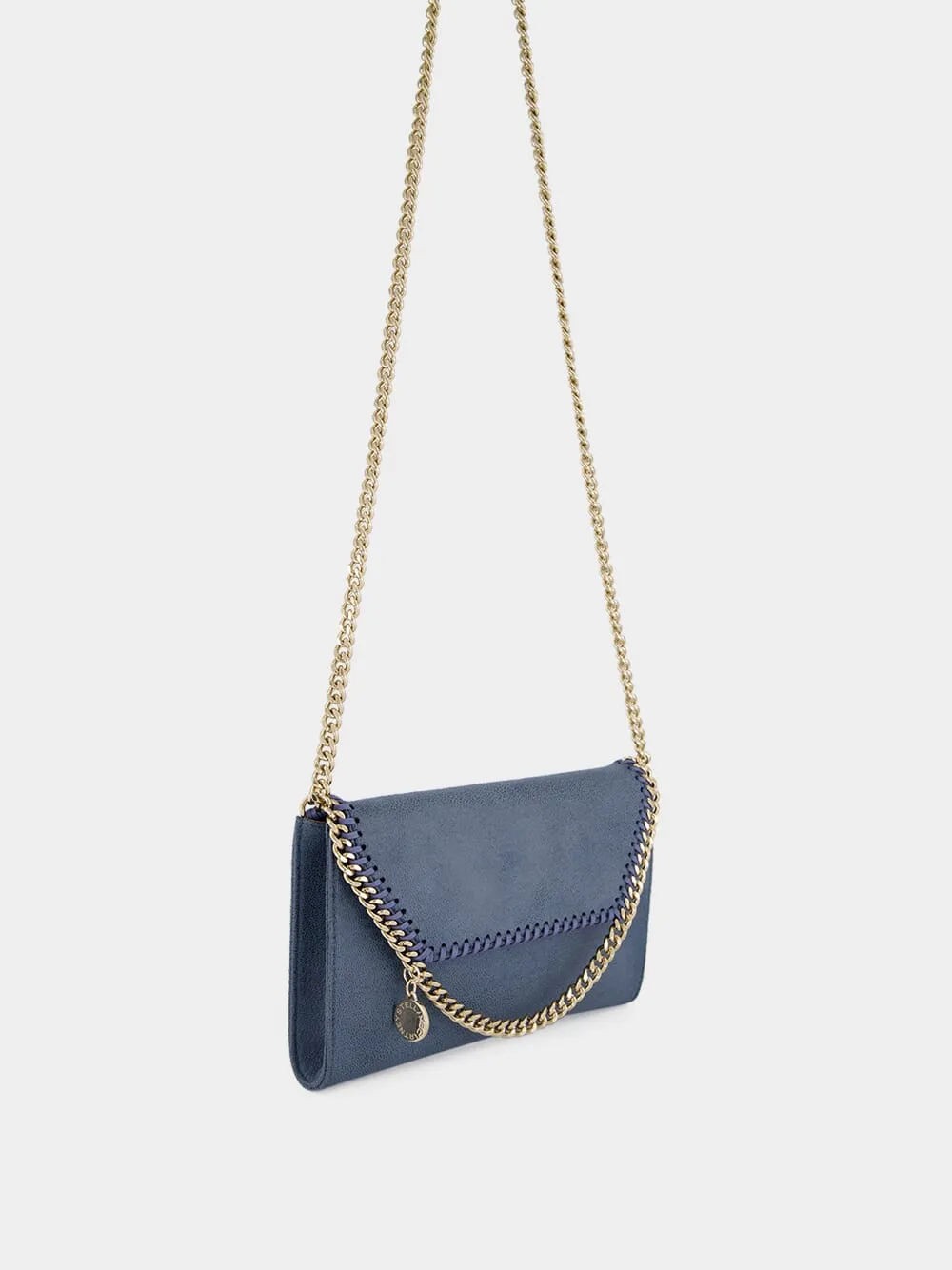 Feather Blue Vegan Leather Mini Crossbody Bag sold by Fashion Clinic product image thumbnail 3