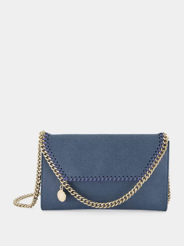 Feather Blue Vegan Leather Mini Crossbody Bag sold by Fashion Clinic