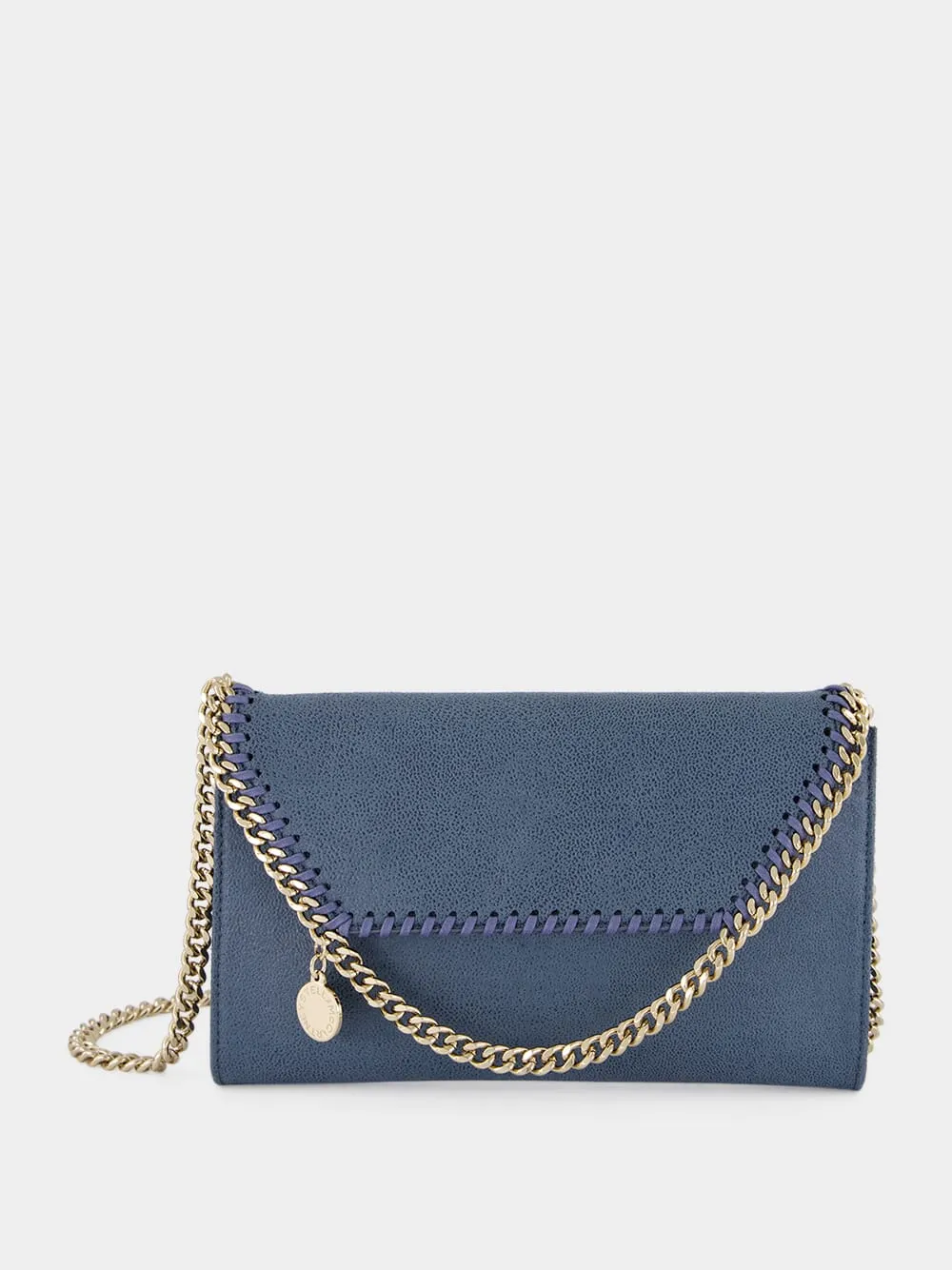 Feather Blue Vegan Leather Mini Crossbody Bag sold by Fashion Clinic