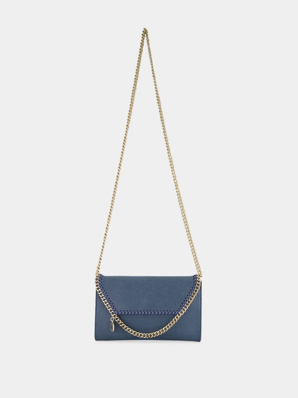 Feather Blue Vegan Leather Mini Crossbody Bag sold by Fashion Clinic product image thumbnail 2