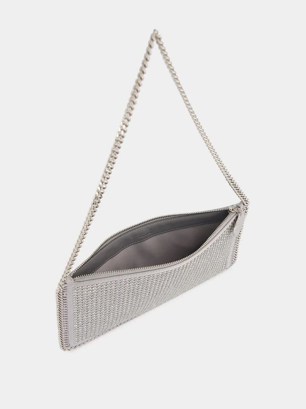 Silver Crystal Falabella Shoulder Bag sold by Fashion Clinic product image thumbnail 5