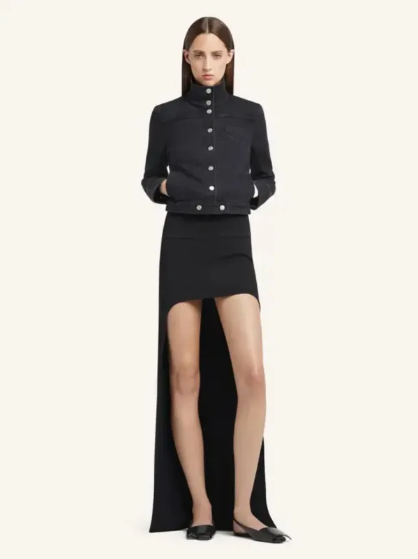 Black Reedition Denim Jacket made by Courreges