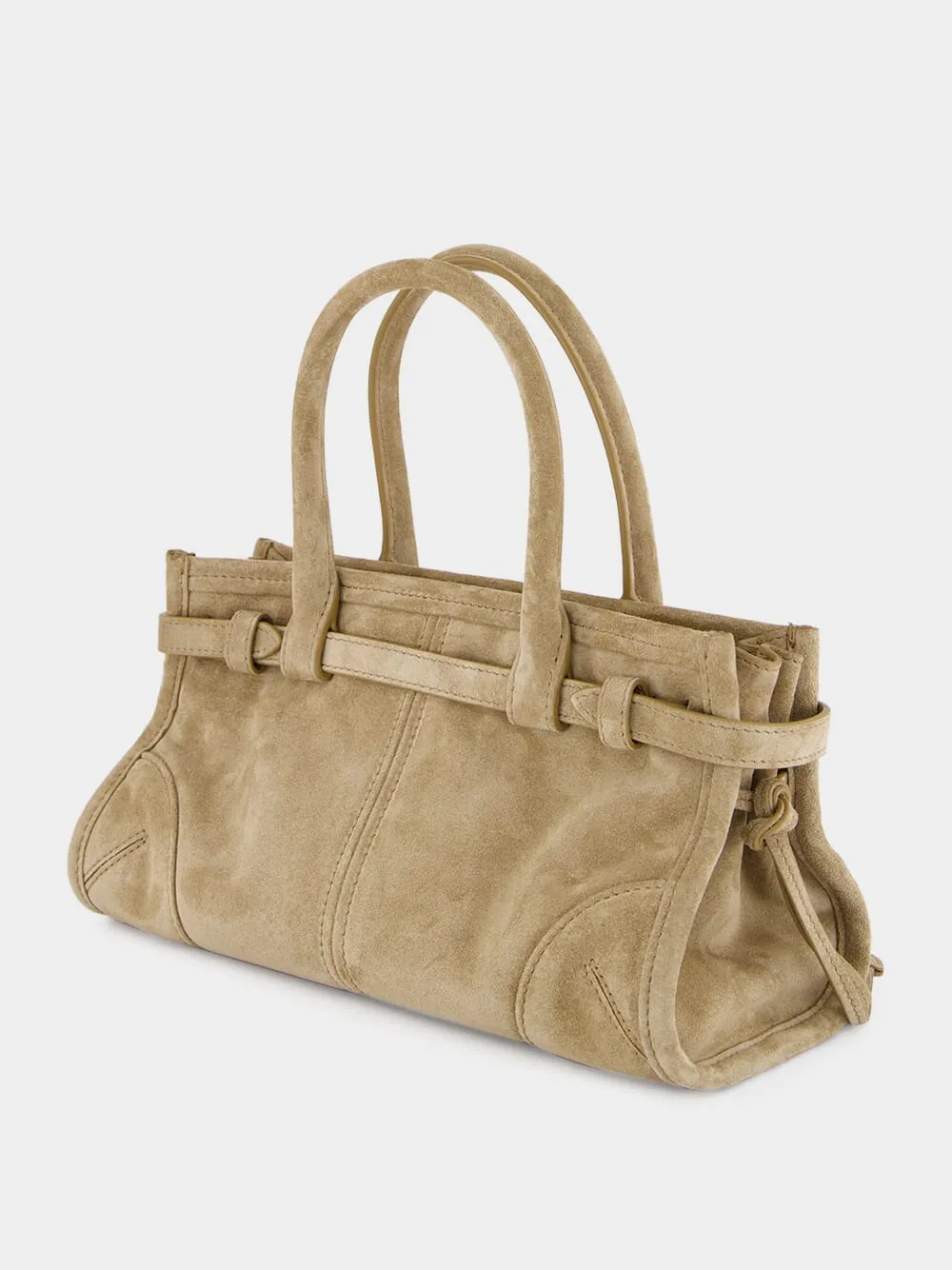 Cocoa Brown Bonnie Suede Mini Bag sold by Fashion Clinic product image thumbnail 5