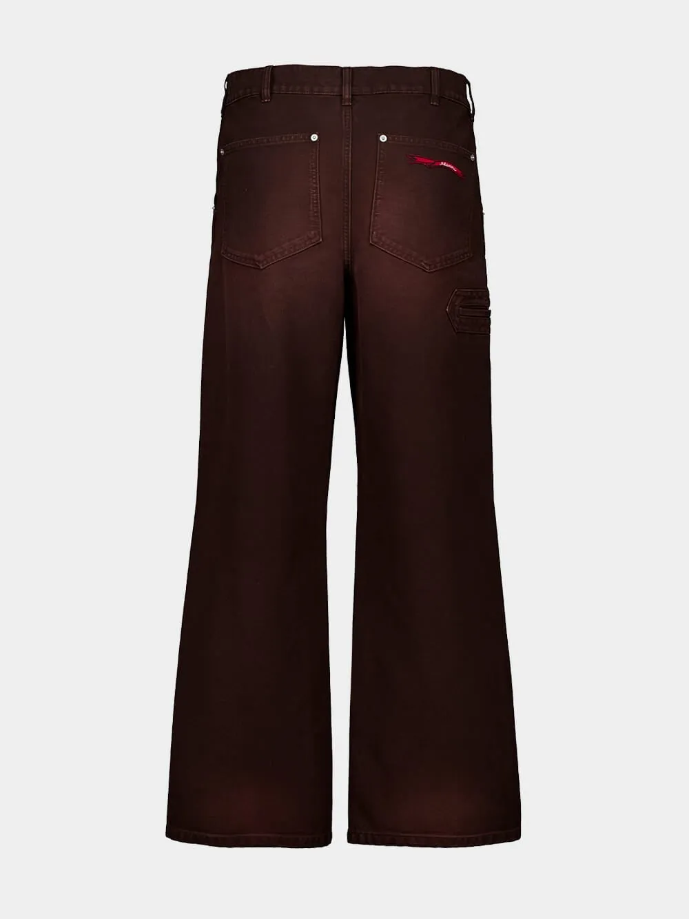 Cacao Canvas Pants with Logo Flag Patch sold by Fashion Clinic product image thumbnail 2