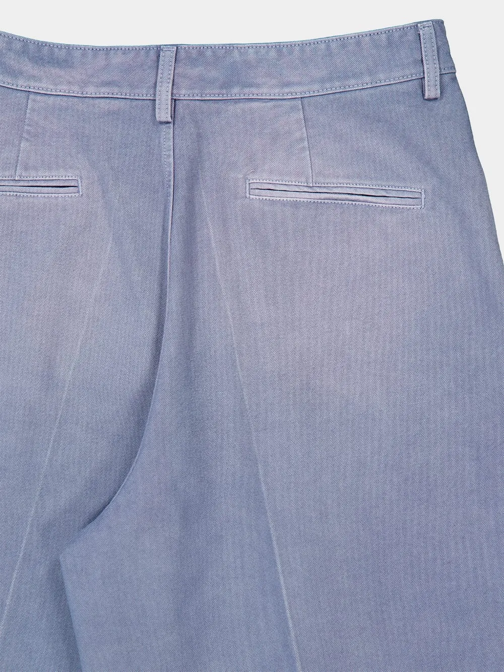 Sky Blue Pleated Wide-Leg Trousers sold by Fashion Clinic product image thumbnail 4