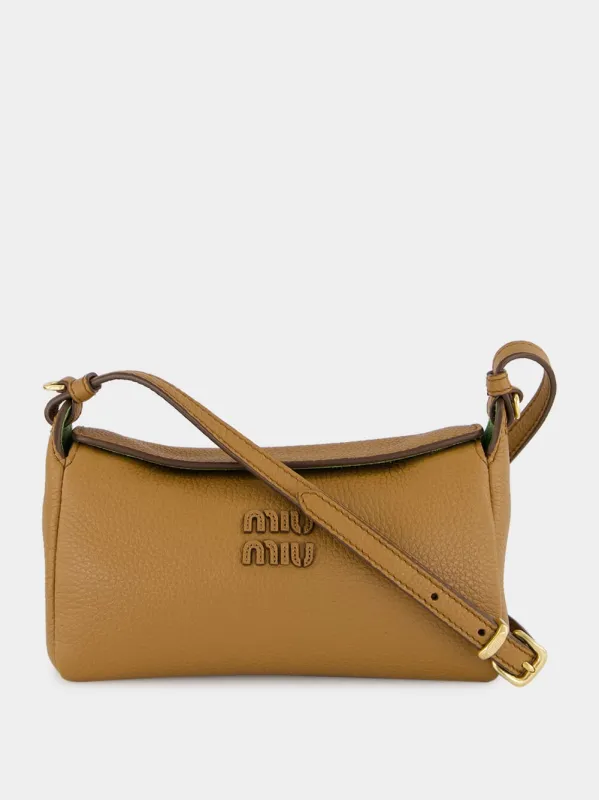 Caramel and Larice Beige Leather Pouch sold by Fashion Clinic