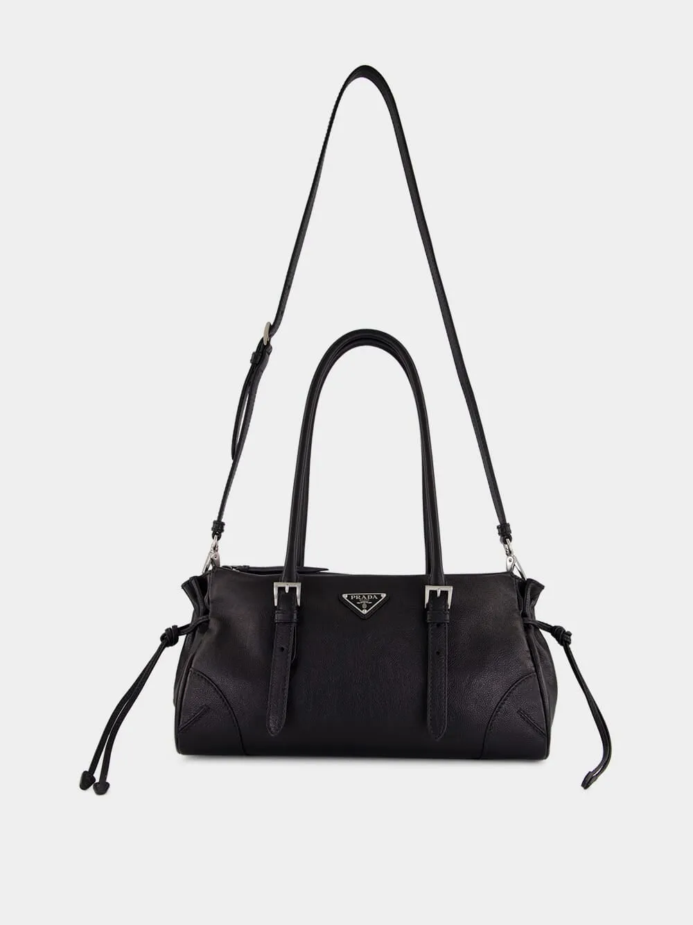 Black Bonnie Medium Leather Tote sold by Fashion Clinic product image thumbnail 3